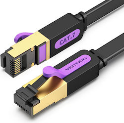 Vention Flat U/UTP Cat.7 Ethernet Network Cable 15m Black