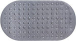 BigBuy Bathtub Mat with Suction Cups Gray 37x68cm