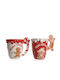 Kaemingk Weihnachtliche Becher Keramik Weihnachtlich Becher Keramik L13xB13xD12cm.