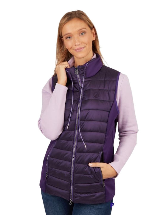 Navigazione Kurz Damen Ärmellos Puffer Jacke für Winter ΜΩΒ