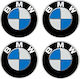 Car Signal Stickers 5.6 x 5.6cm for Car Wheels in Silver Color 4pcs
