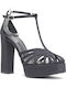 Fabric Sandals Black