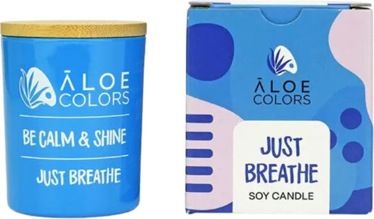 Aloe Colors Just Breathe Αρωματικό Σόγιας σε Βάζο Μπλε Aloe Colors Just Breathe Αρωματικό Σόγιας σε Βάζο Μπλε