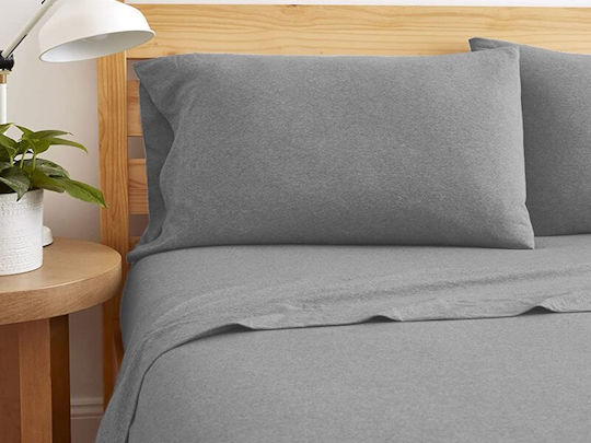 Super-Double 160x200+30cm with Elastic Gray