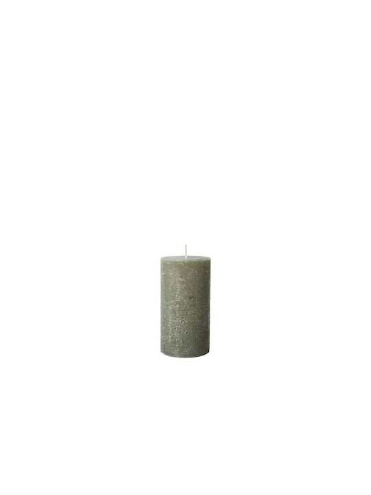 Broste Copenhagen Decorative Candle Green 7x13.5cm 1pcs