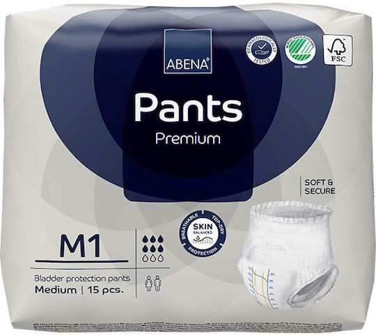 Abena Pants Premium Πάνες Βρακάκι Ακράτειας Medium 6x15τμχ