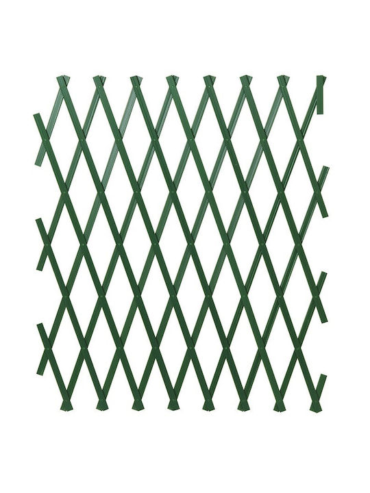 Πτυσσόμενη Πέργκολα Κήπου από Πλαστικό σε Πράσινο Χρώμα 100x300cm