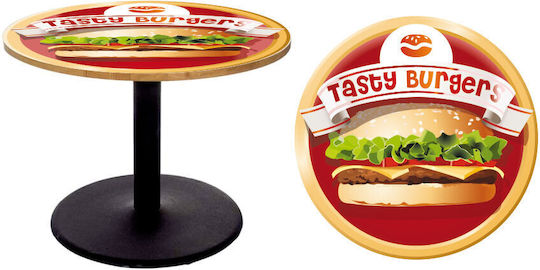 Decorative Sticker Table Tasty Burger 1pcs Autokolitakia