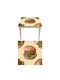 Decorative Sticker Table Burger 3 1pcs 50x50cm Autokolitakia