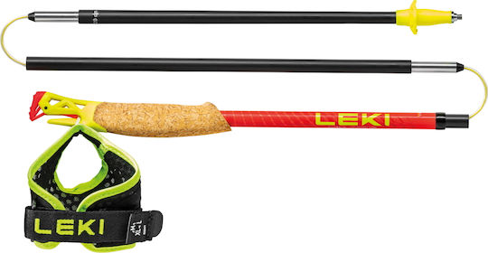 Leki Pair of Compact Carbon Fiber Trekking Poles Ultratrail Fx.one Red 182gr