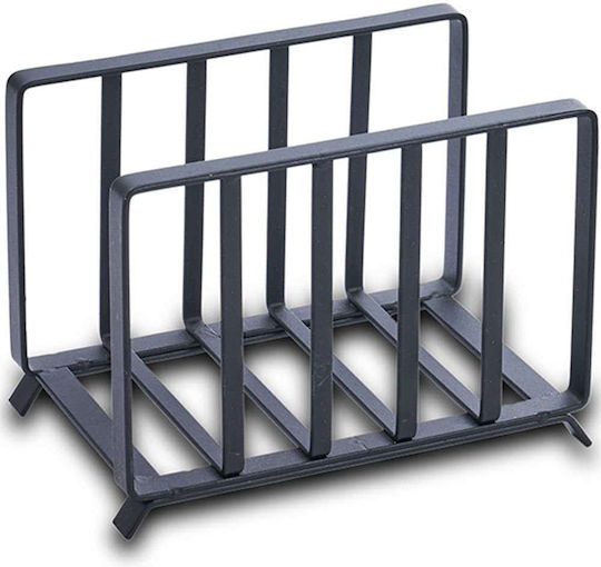 Nava Metallic Napkin Holder Black 14cm 10-186-033