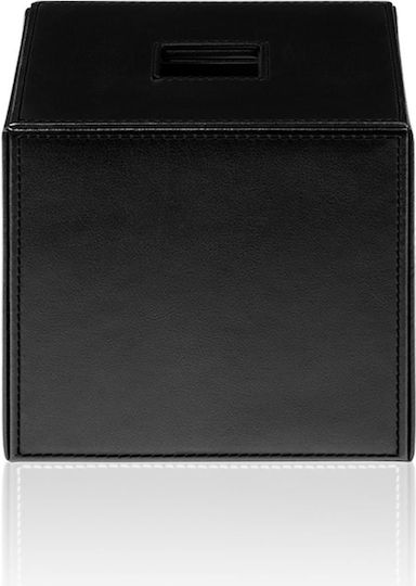 Decor Walther Θήκη για Χαρτομάντηλα Μαύρη 13.5x13.5x13cm 0847860