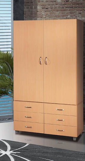 Δίφυλλη Ντουλάπα 120x49x200cm Οξιά