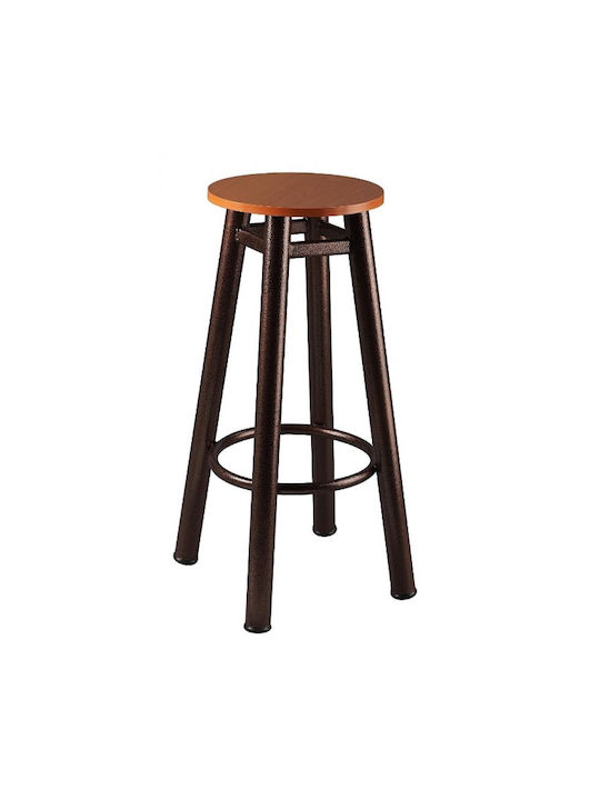 Stool Bar Metallic Coffee