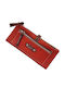 Small Leather Women's Wallet Classic Red