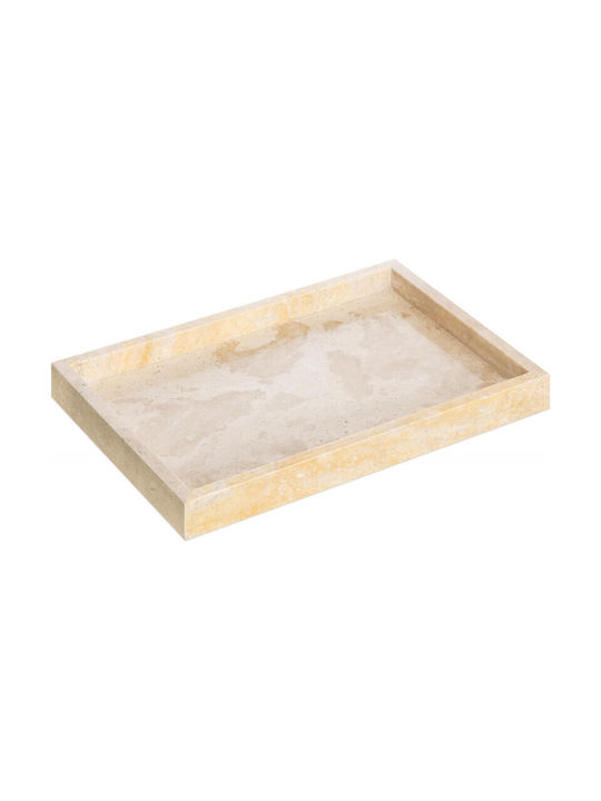 Navaris Διακοσμητικός Δίσκος Travertine Tray Rechteckig 30x20x3cm 1Stück