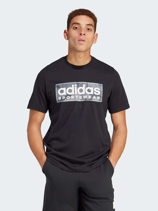 Adidas Linear Ανδρικό T-shirt Κοντομάνικο Μαύρο