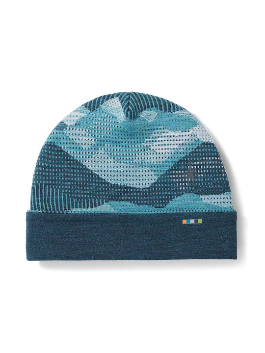 Smartwool Beanie Unisex Reversibil Beanie Knitted in Turquoise color