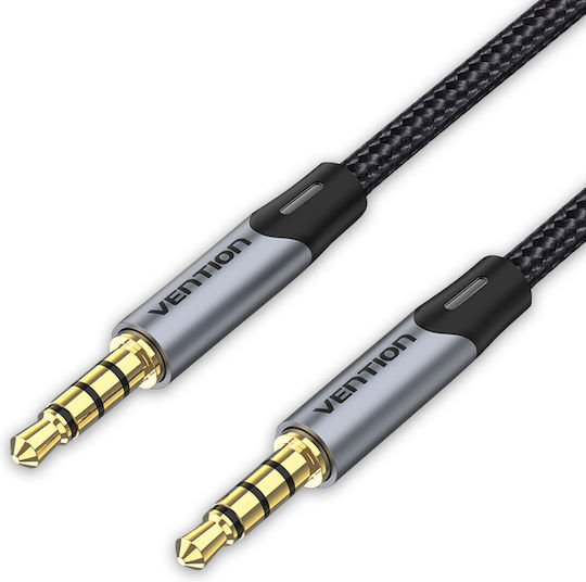 Vention 3.5mm Jack Cable TRRS 3.5mm Male - 3.5mm Male Gray 1m BAQHF