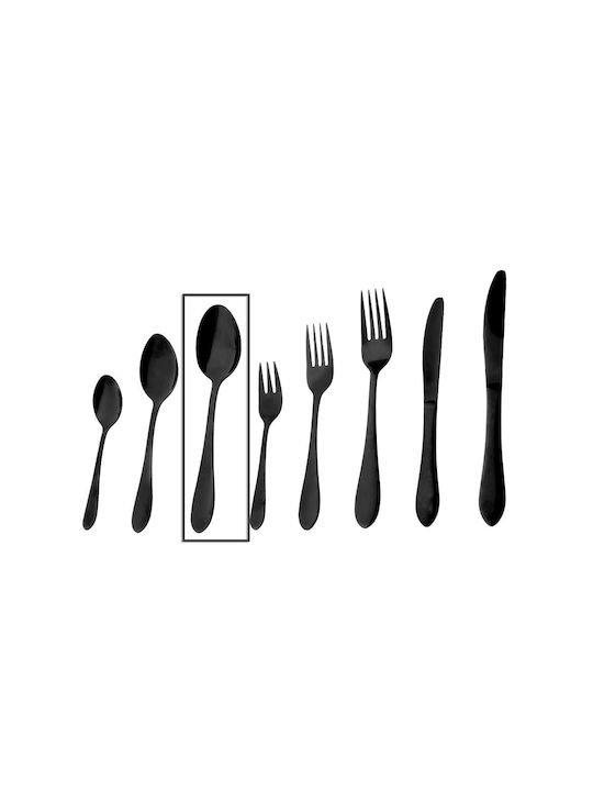 Espiel Prime Spoon Set Dinner Stainless Black 20cm CUB103K12 6pcs