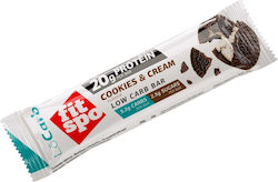 Fit Spo LoCarb Protein Bar With Cookies & Cream Flavour 60gr