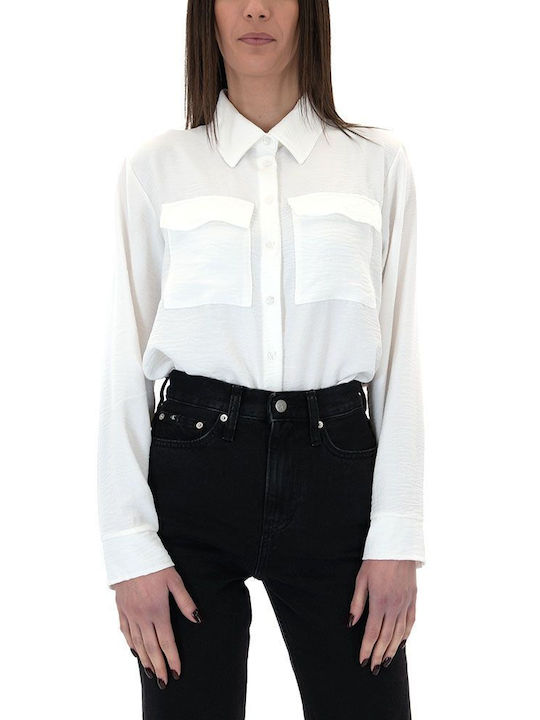 Matchbox Women's Long Sleeve Shirt White