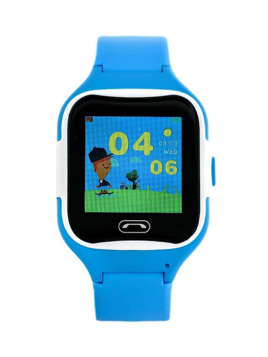 Pacific Ceas Smart pentru Copii cu GPS și Brățară de Cauciuc/Plastic Albastru