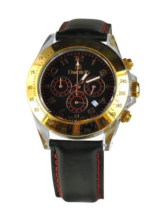 Dwatch Ρολόι Μπαταρίας με Δερμάτινο Λουράκι