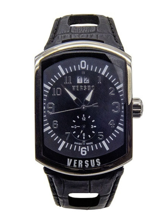 Versace Versus Ανδρικό Ρολόι Μπαταρίας με Μαύρο...