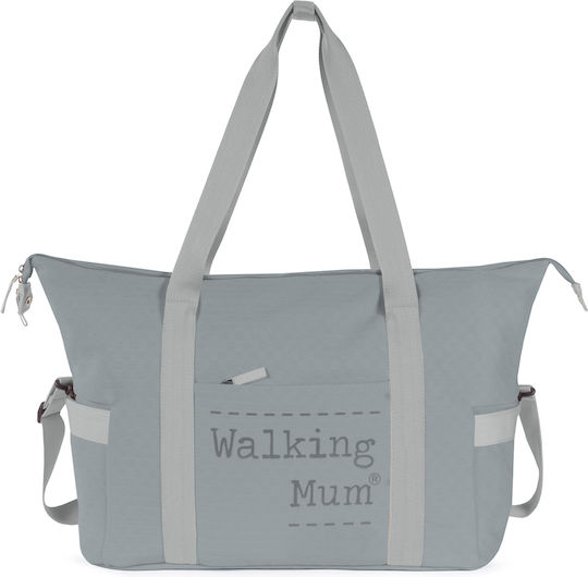 Walking Mum Shoulder/Hand Diaper Bag Xl Weekend Gray 55x25x30cm.