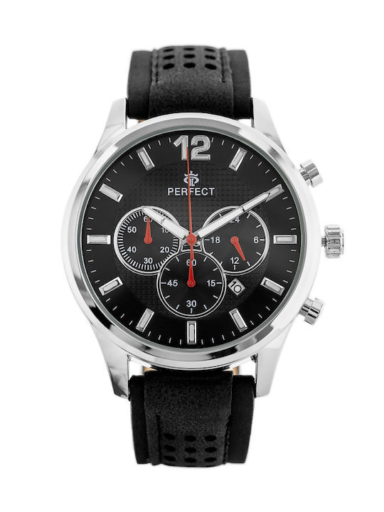 Perfect Uhr Chronograph Batterie in Schwarz Farbe