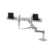 Ergotron LX Dual Direct Suport Birou pentru 2 Monitoare cu Braț Albă