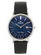 G.Rossi Herrenuhr 36mm Batterie mit Schwarz Lederarmband