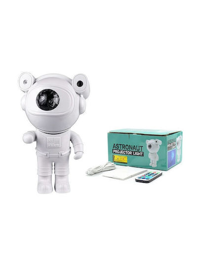 Andowl Led Περιστρεφόμενο Παιδικό Φωτιστικό Projector Astronaut με Προβολή Αστεριών Λευκό Andowl Led Περιστρεφόμενο Παιδικό Φωτιστικό Projector Astronaut με Προβολή Αστεριών Λευκό