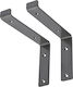 ML-Design Raft de colț Robust din Metal în Culoare Albastru 200x40mm 2buc 490008787