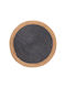 Silk Fashion 1750 Teppich Rund aus Jute Natural/dark grey