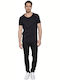 Herren Unterhemden BLACK 1Packung
