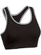 Sutien Sport Femei Atletic Negru/Gri Cu Captuseala