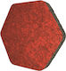 Alphacoustic Hexa Felt Schallabsorbierendes Paneel (6Stück) 39cm x 43.5cm x 50mm in Rot Farbe