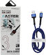 Treqa CA-8572 USB-A zu Lightning Kabel Blau 3m ...