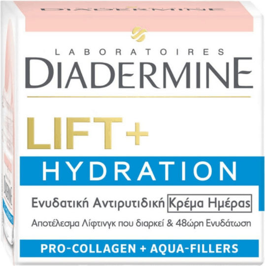 Diadermine Lift+ 48ωρη Κρέμα Προσώπου Ημέρας για Ενυδάτωση & Αντιγήρανση με Υαλουρονικό Οξύ & Κολλαγόνο 50ml