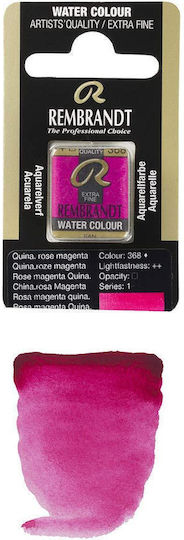 Royal Talens Κύβος Ακουαρέλας Rembrandt 368 Quinacridone Rose Magenta Νερομπογιές Ροζ