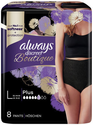 Always Εσώρουχα για την Ακράτεια Large Boutique Always Discreet (8τεμ)