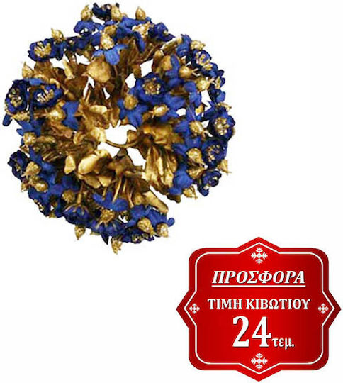 Marhome Christmas Blue Candlestick