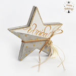 Παρίσης Wood Christmas Decorative Pendant Star 2x9.5cm