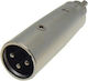 Lz 01.095.0055 XLR Male to RCA Male Converter Silver 5 Pieces