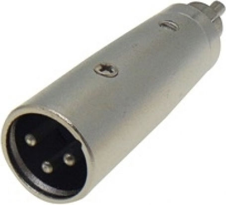 Lz 01.095.0055 XLR Male to RCA Male Converter Silver 5 Pieces