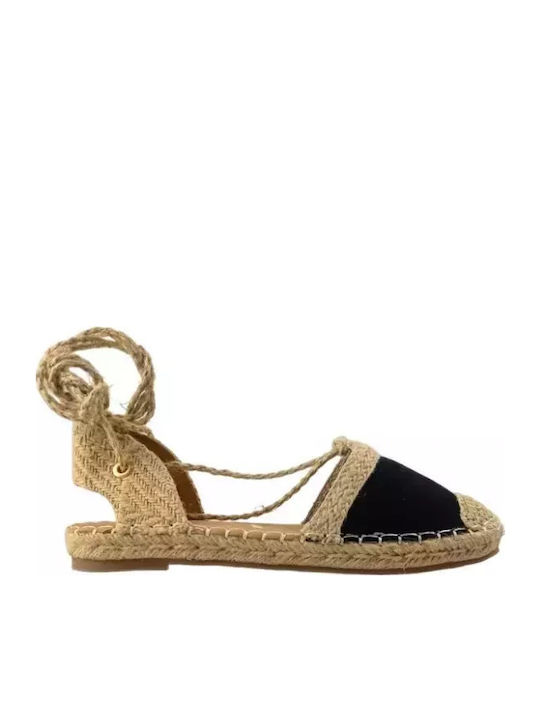 Women's Flat Sandals in Black Color