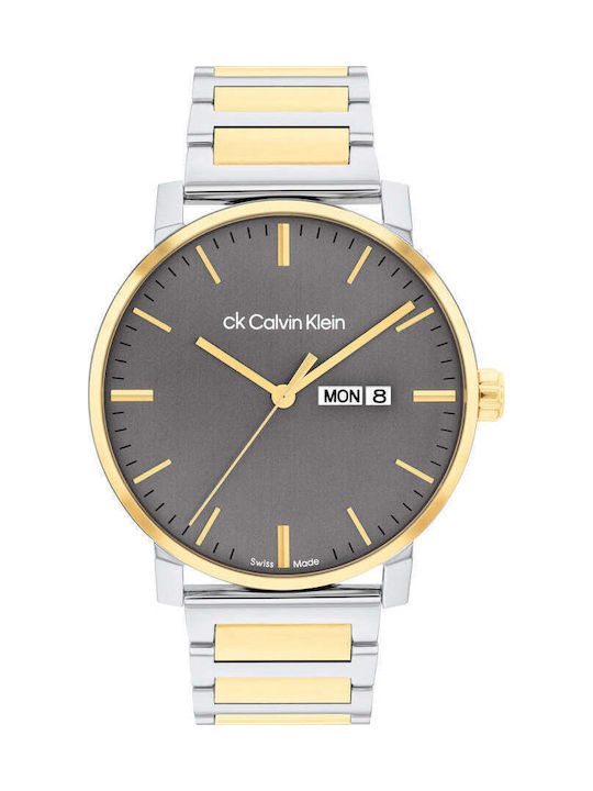Calvin Klein Two Tone Ανδρικό Ρολόι 44mm Μπαταρίας