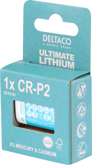 Deltaco Ultimate Μπαταρία Λιθίου CR-P2 6V Για Επαγγελματικές Κάμερες & Ηλεκτρονικές Βρύσες 1τμχ